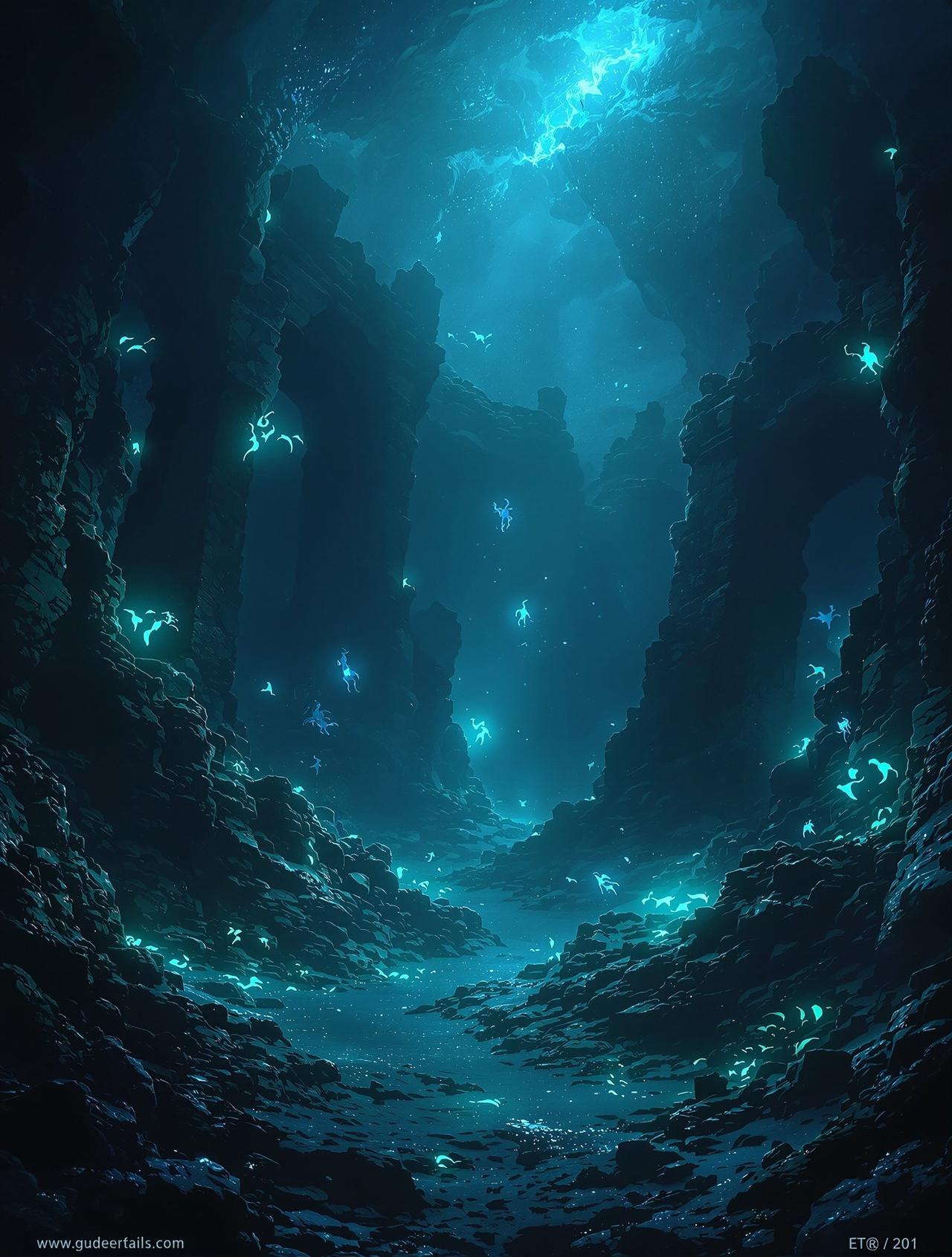 芒果影视作品《深海探秘》海报，科幻冒险题材，2025年出品